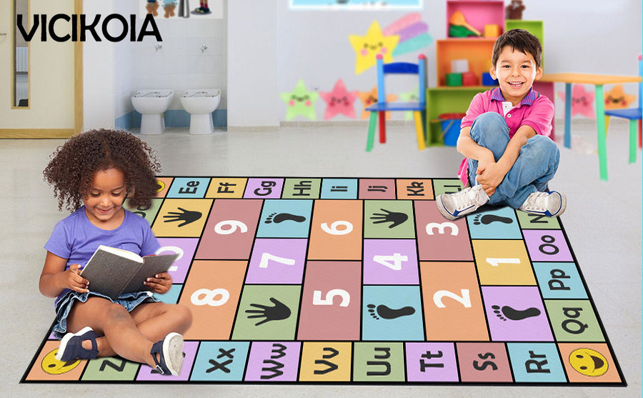 1 tapis 950G/M2 en velours épais de 0,6 cm avec support en silicone — Monptitlou