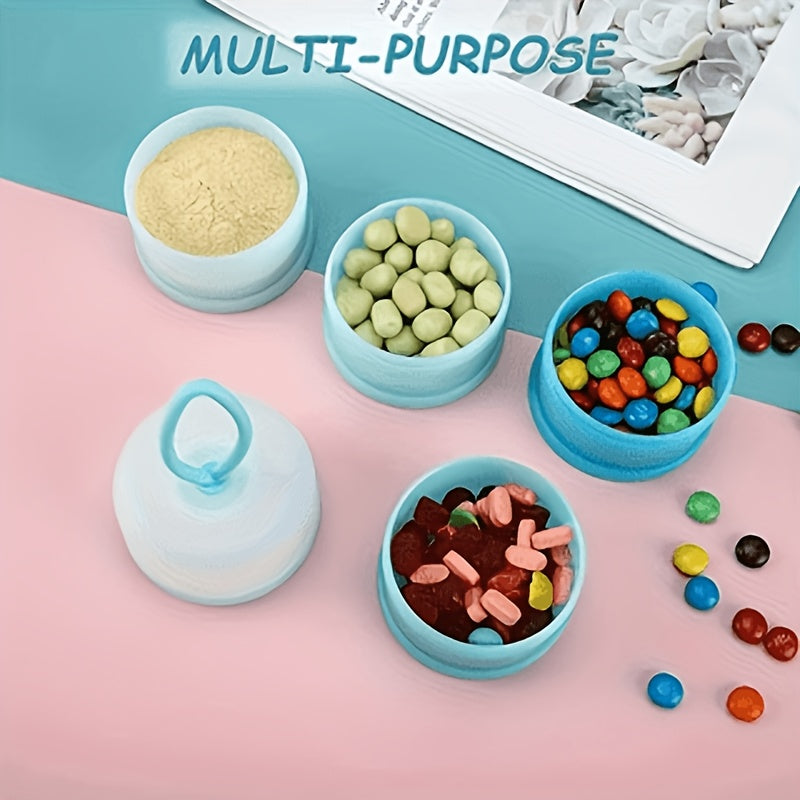 Distributeur de lait en poudre à 3 couches pour voyage et en déplacement, récipient de stockage de lait pour bébés, boît