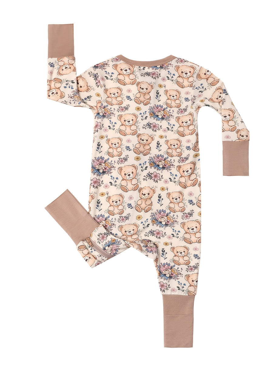Grenouillère Bébé Garçon Fille en Fibre de Bambou — Monptitlou