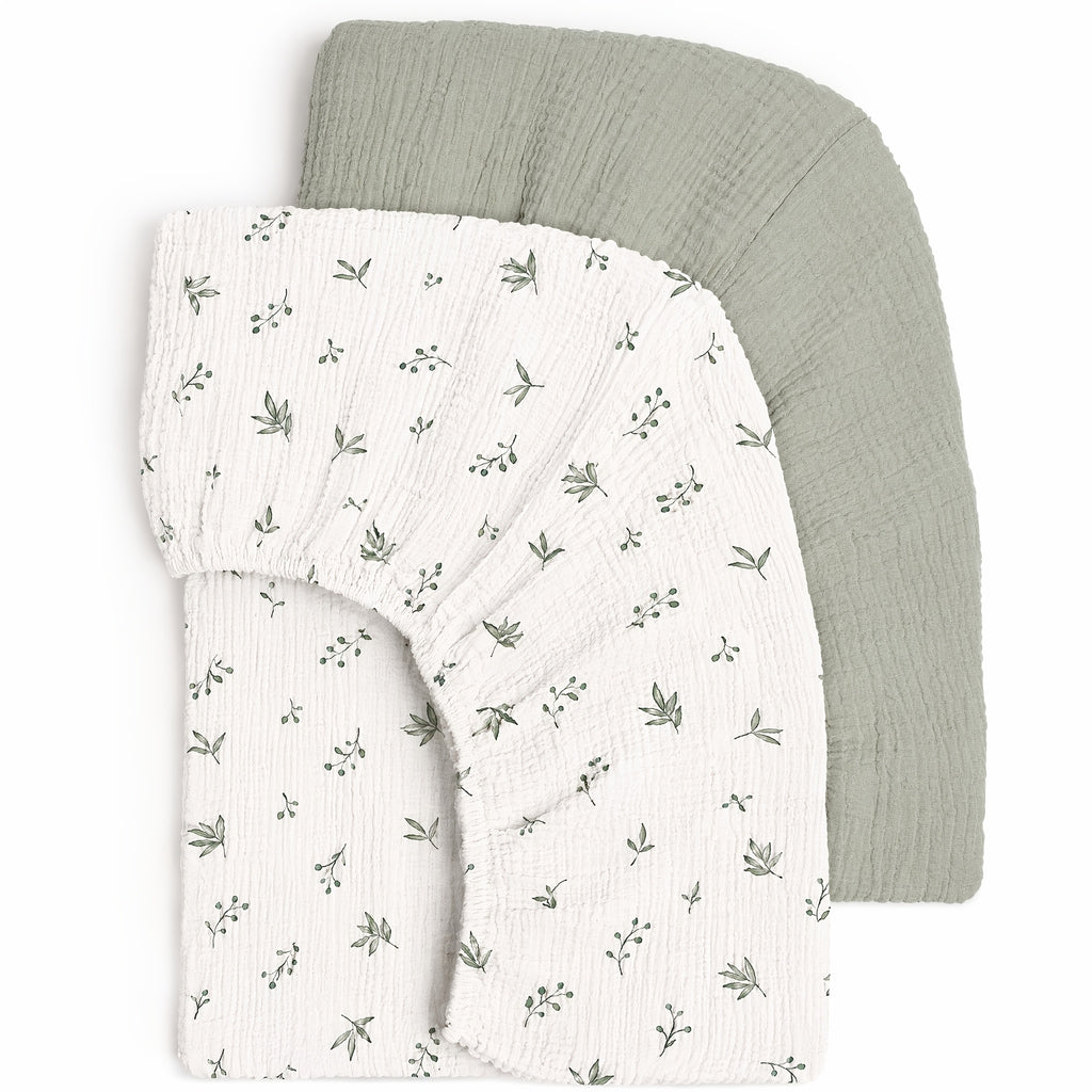 Draps de berceau pour bébé, housse de matelas ajustée confortable et — Monptitlou