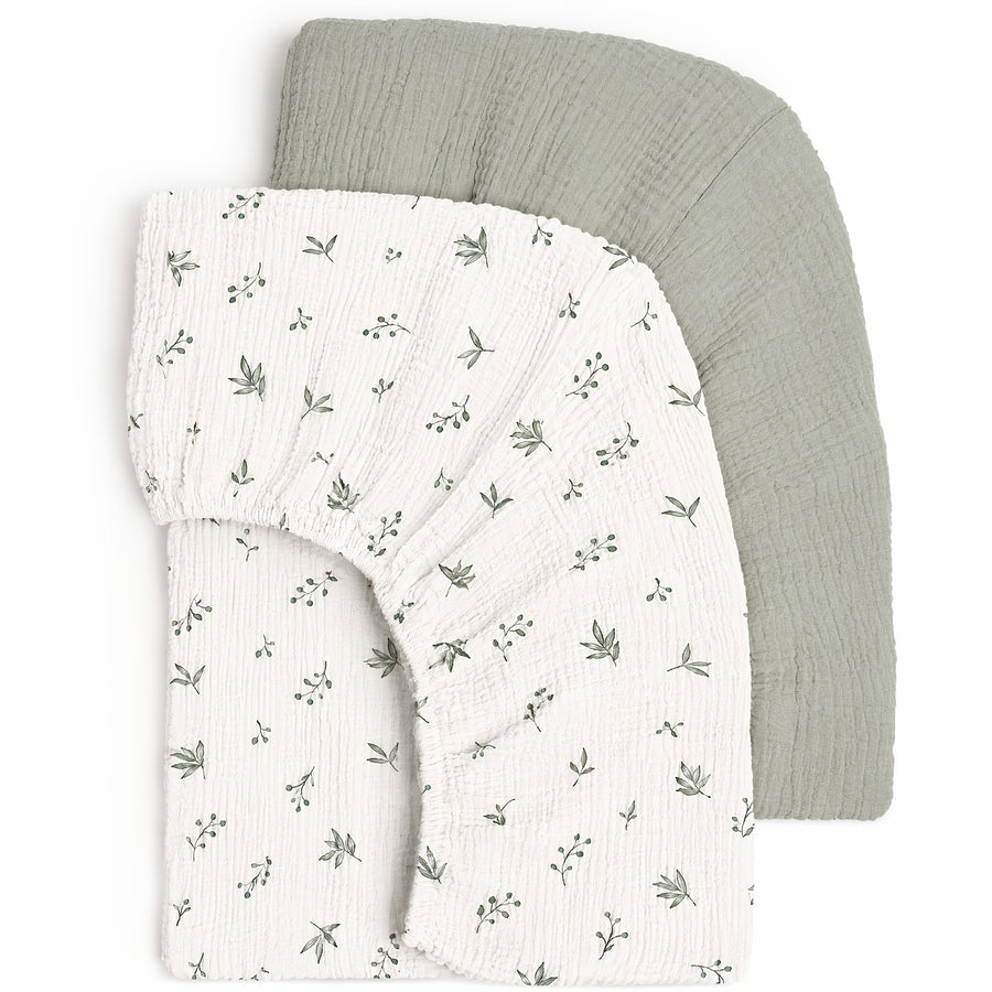 Draps de berceau pour bébé, housse de matelas ajustée confortable et — Monptitlou