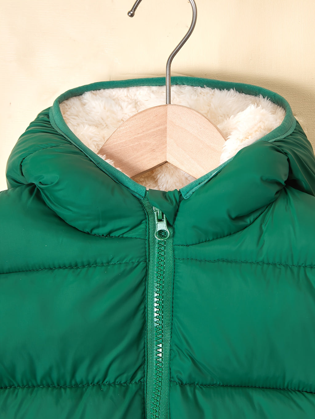 Veste d'hiver à capuche pour garçons, veste chaude légère en polaire — Monptitlou