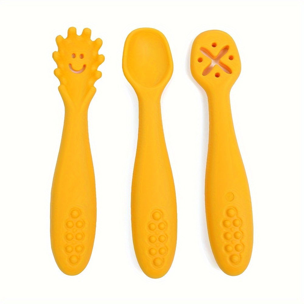 [Cuillères en silicone] 1 Ensemble de 3 Cuillères en Silicone pour — Monptitlou