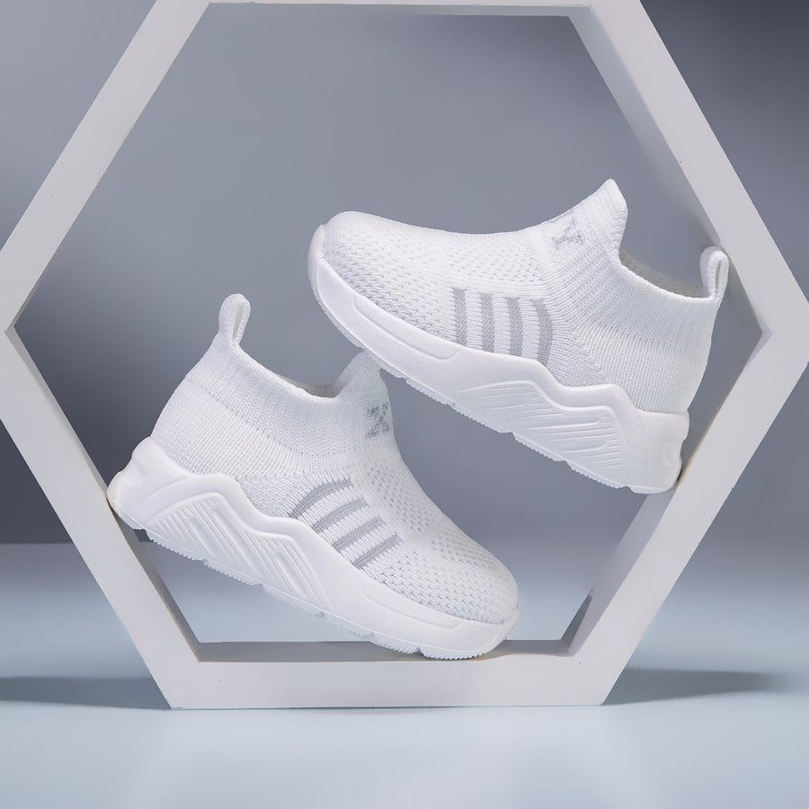 Chaussures Légères Décontractées Athlétiques, Motif Rayé et Ouverture Élastique, Légères et Respirantes, Semelle Intérie