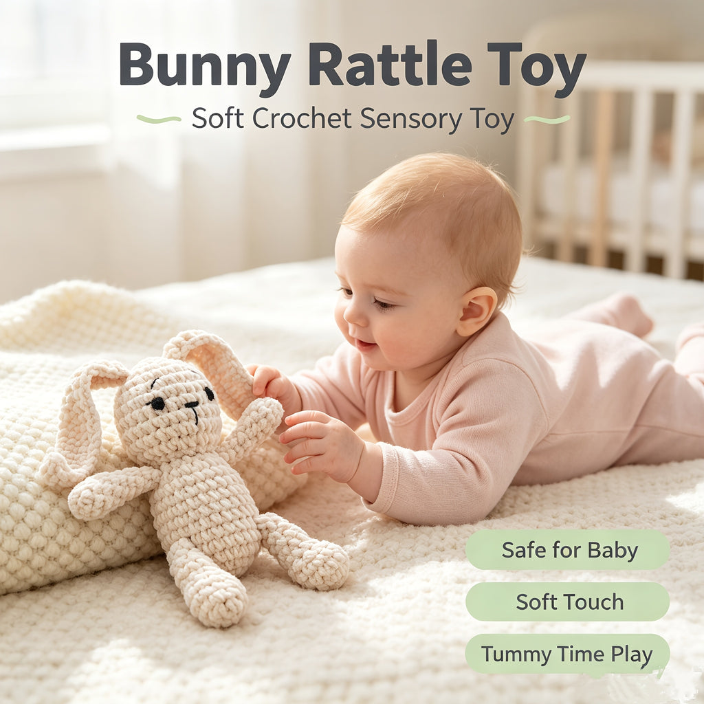 Jouet de réconfort pour enfant crocheté à la main — Monptitlou