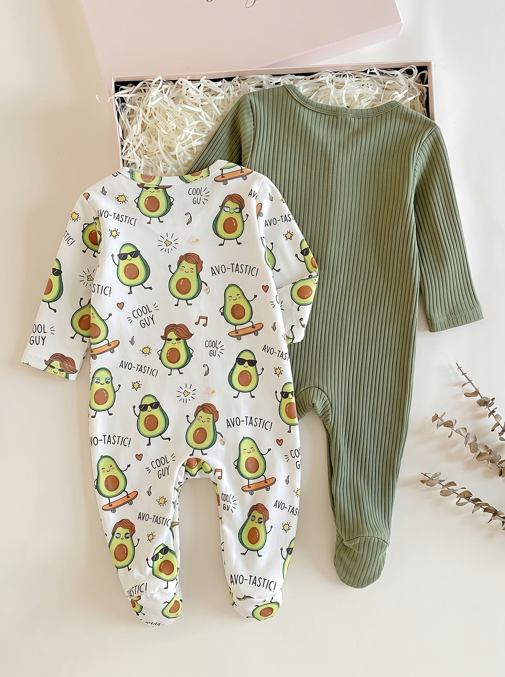Mini Eggs Baby Lot de 2 combinaisons à manches longues en tricot doux — Monptitlou