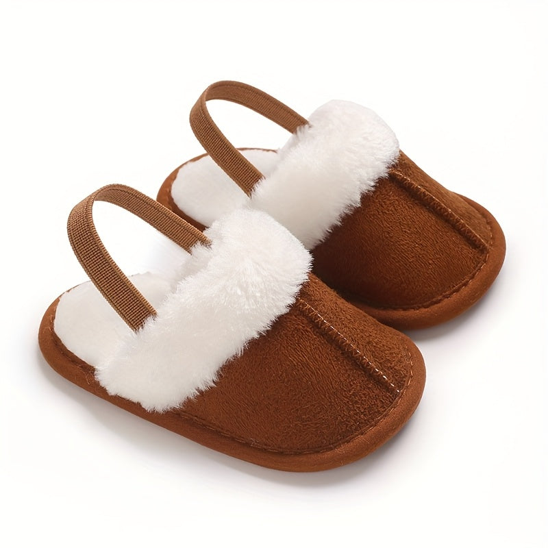 Chaussons Douillets en Peluche pour Bébé Fille — Monptitlou