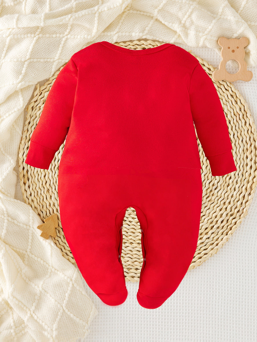 MA 1ÈRE NOUVELLE-ANNÉE Bébé Imprimé Noël Barboteuse Nouveau Bébé Romper — Monptitlou