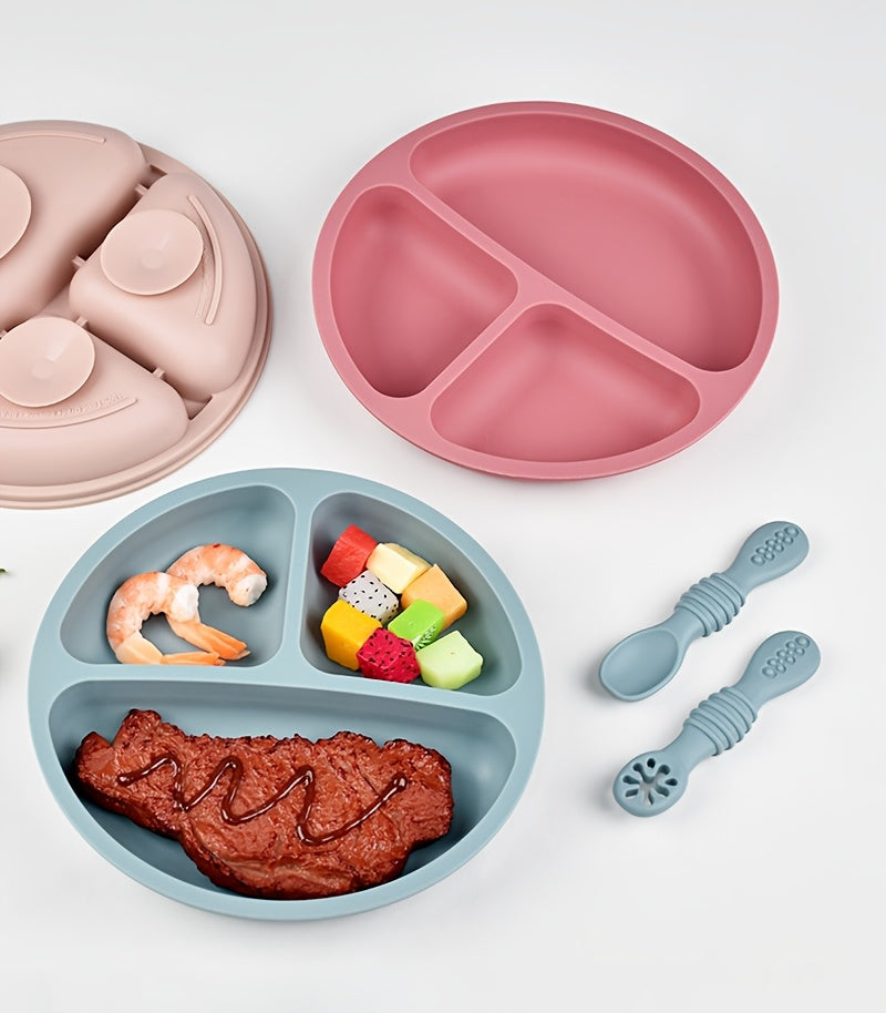 Ensemble de couverts en silicone alimentaire pour bébé — Monptitlou Image