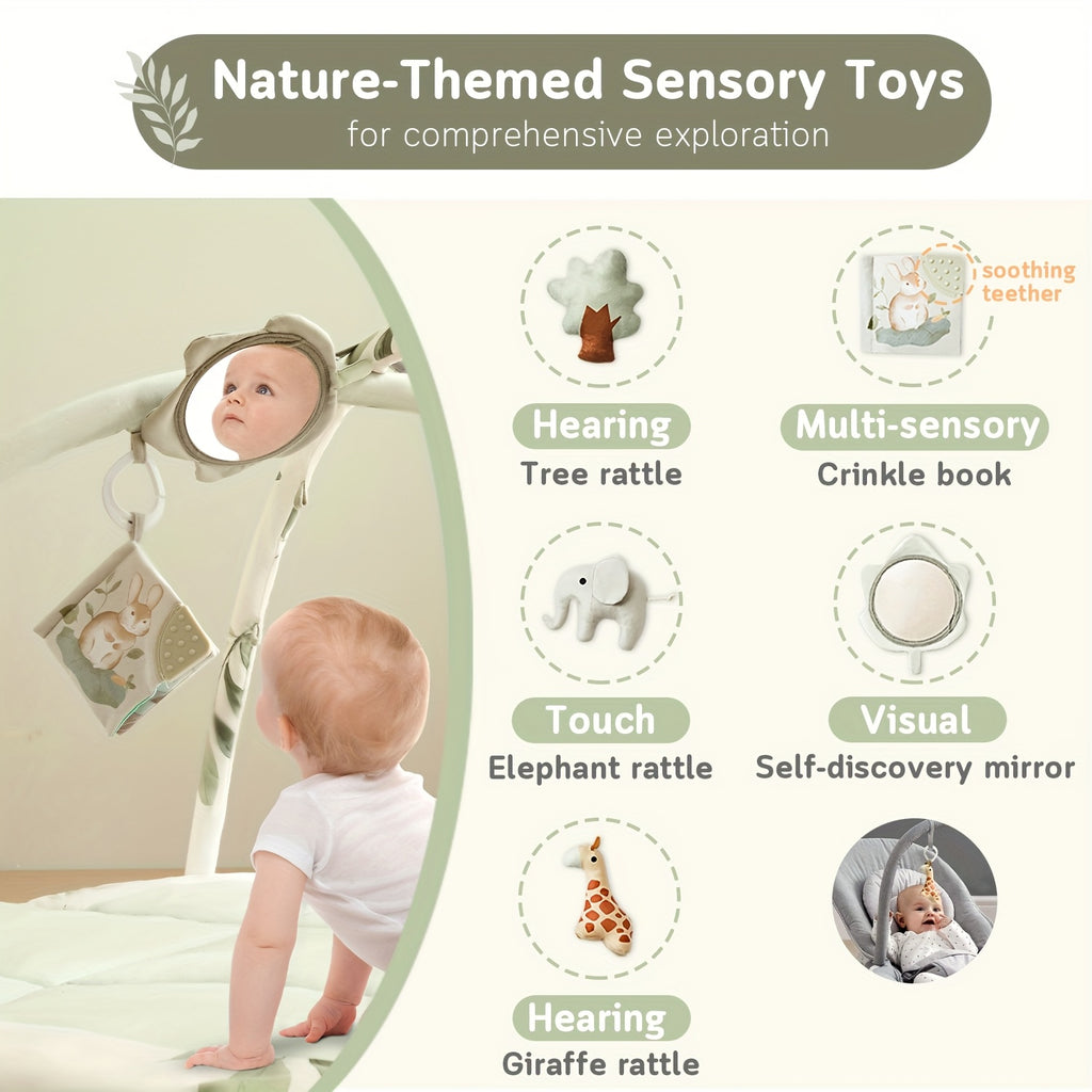 Tapis d'éveil pour bébé, tapis de jeu, tapis pour le ventre — Monptitlou