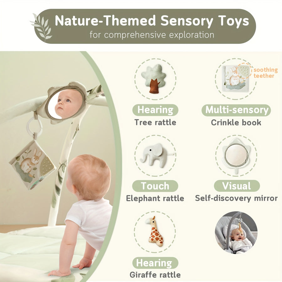 Tapis d'éveil pour bébé, tapis de jeu, tapis pour le ventre — Monptitlou
