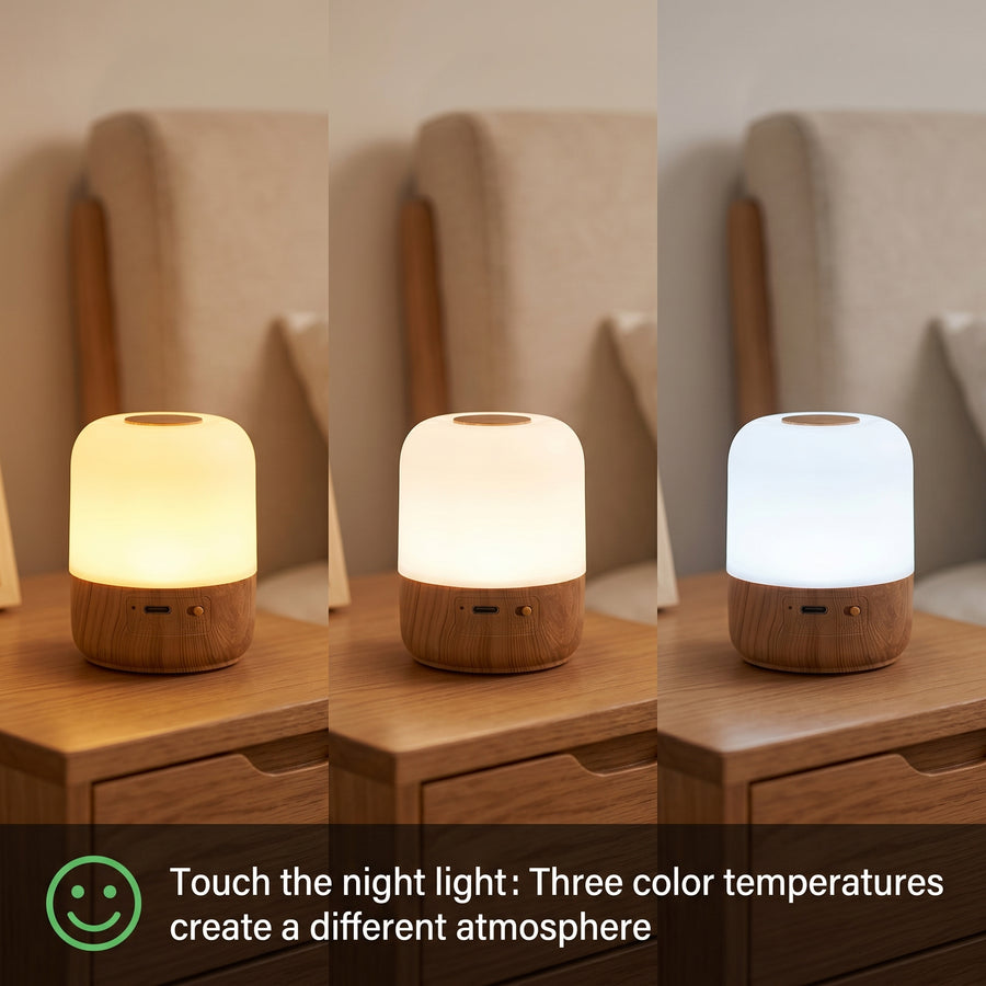 Veilleuse LED Intelligente à Commande Tactile — Monptitlou
