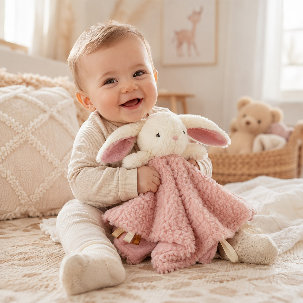 Adorable jouet apaisant pour bébé ours brun — Monptitlou