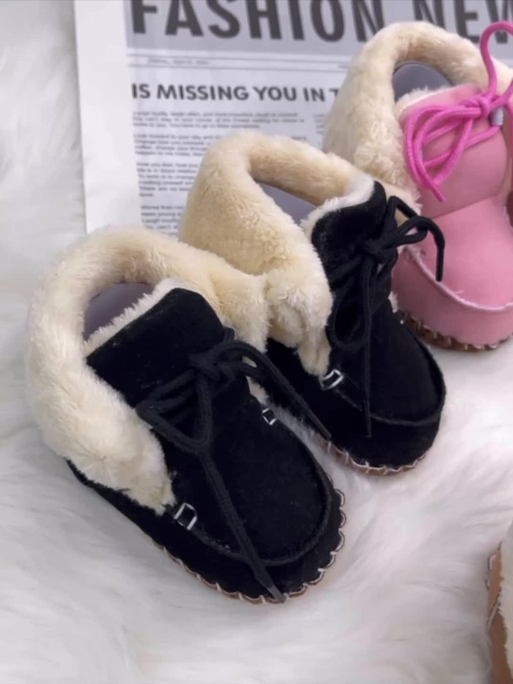 Bottes d'hiver douillettes et chaudes pour bébés garçons et filles, chaussures pour tout-petits semelles souples antidér