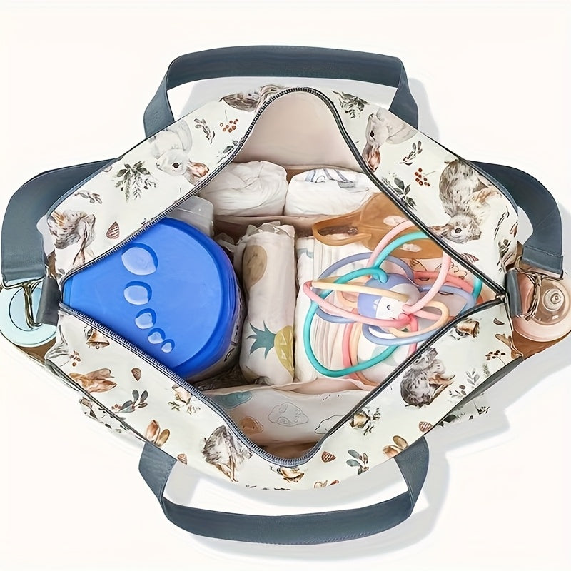 Sac fourre-tout d'épaule multifonctionnel à motif floral pour futures — Monptitlou