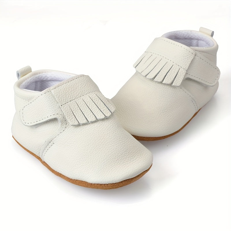Chaussures de bébé à semelle souple en cuir véritable respirant — Monptitlou
