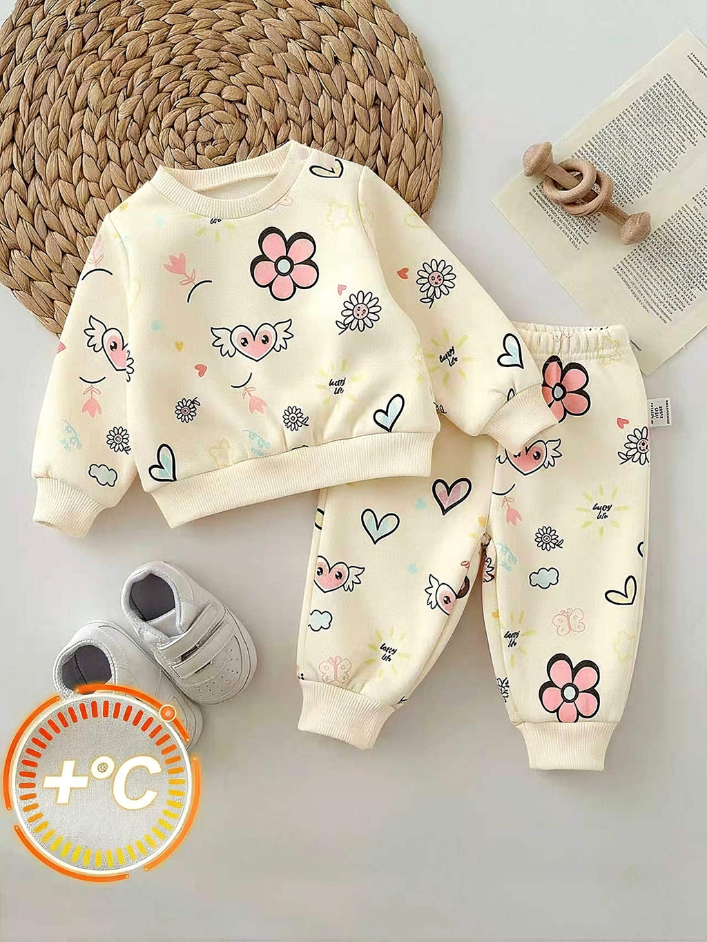 Ensemble 2 pièces pour fille, coupe ample, décontracté et confortable — Monptitlou