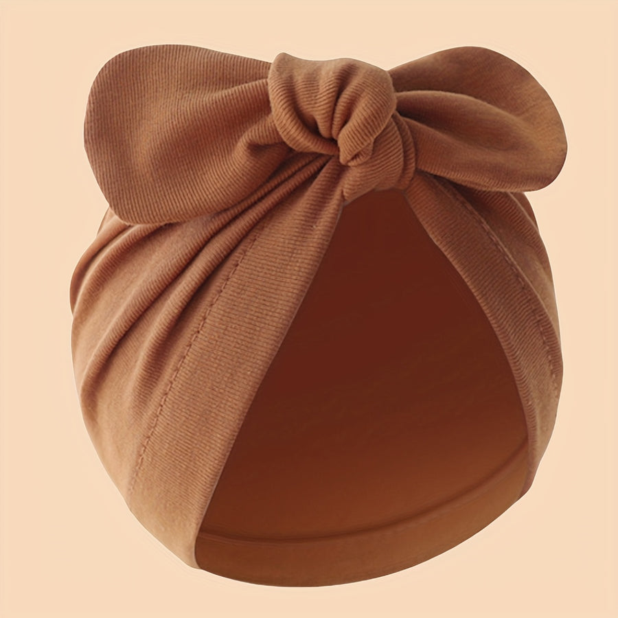 Bonnet Chaud et Doux pour Jeunes avec Nœud Papillon — Monptitlou