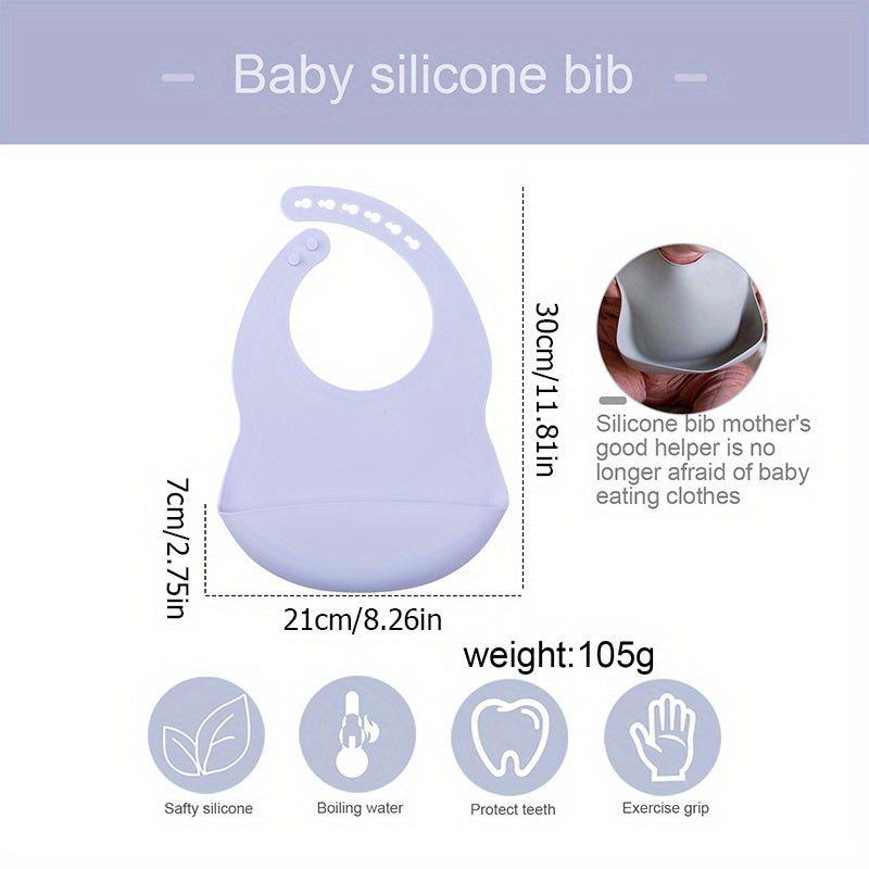 Bavoirs pour bébé, unis de couleur unie à motif vierge — Monptitlou Image