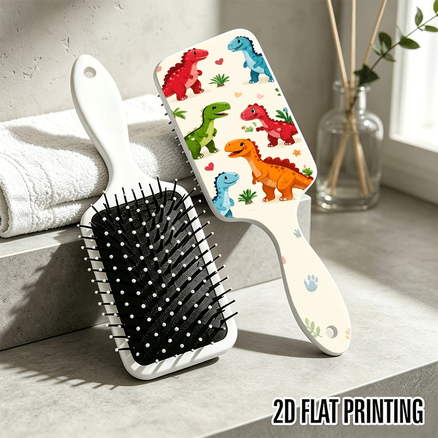 1 brosse à cheveux plate imprimée 2D avec des illustrations de — Monptitlou