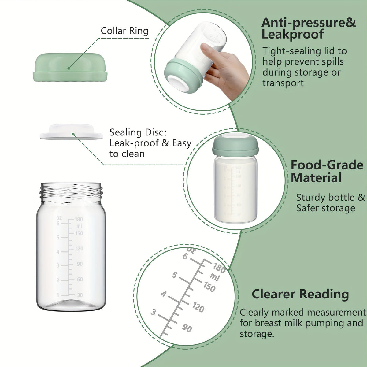 Collection de Bouteilles de Stockage de Lait Maternel — Monptitlou Image