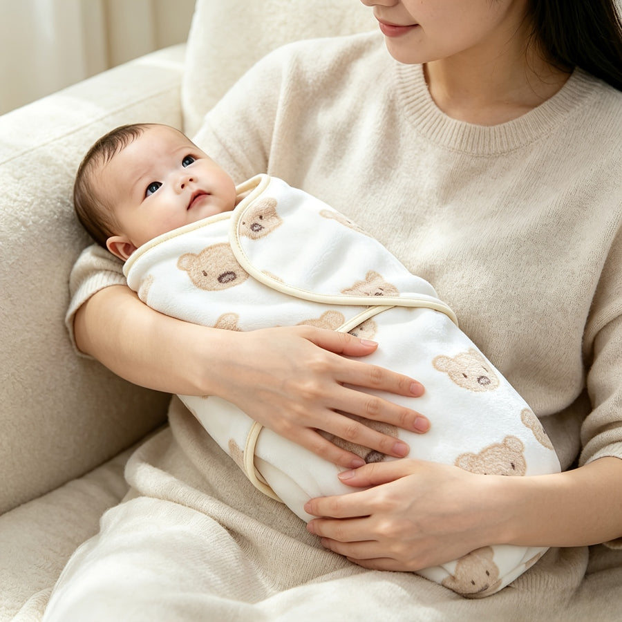 Couverture d'emmaillotage pour bébé, ultra-douce et douce pour la peau — Monptitlou