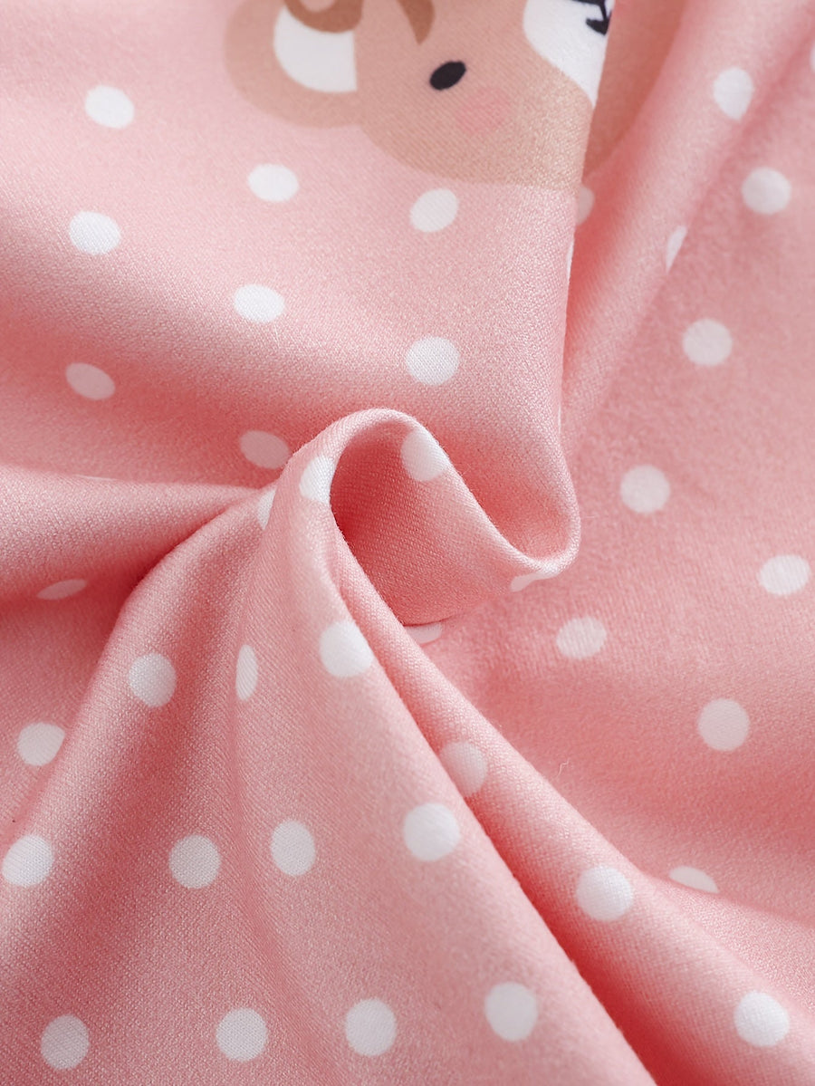 [Combi mignonne bébé fille] 3 pièces de combinaison triangulaire — Monptitlou