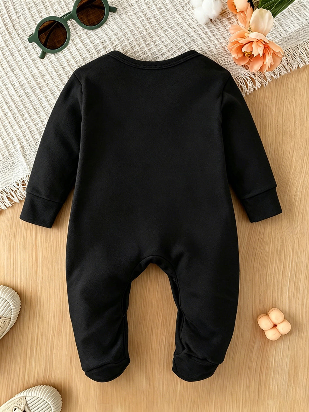 Grenouillère Barboteuse à Pieds pour Nouveau-né Printemps/Automne — Monptitlou