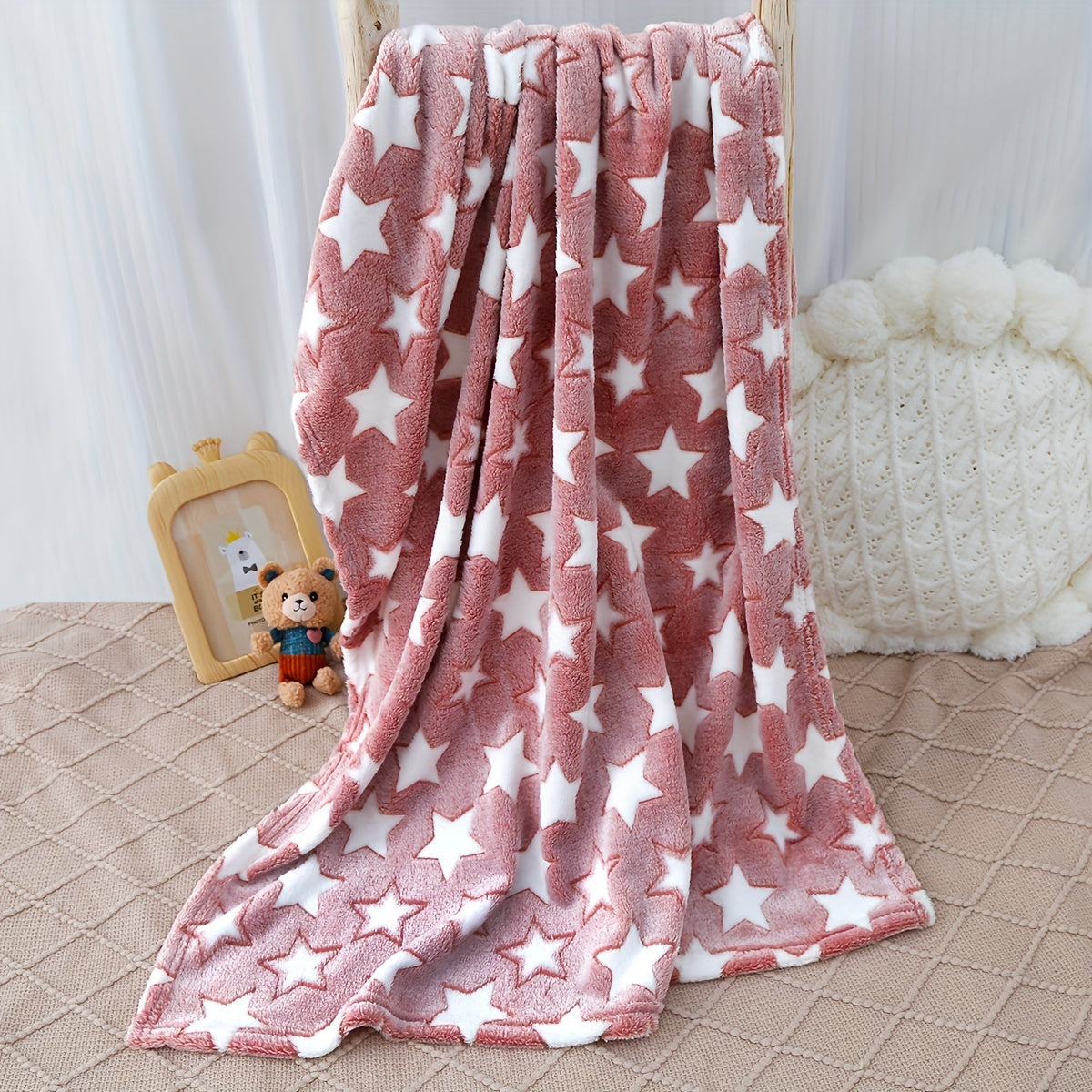 Couverture en peluche automne/hiver, Plaid doux et confortable — Monptitlou Image