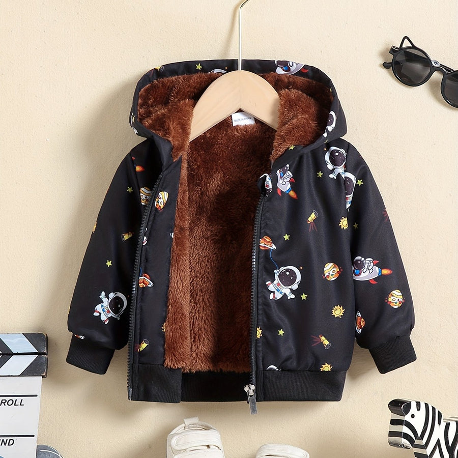 Veste à capuche doublée en polaire — Monptitlou