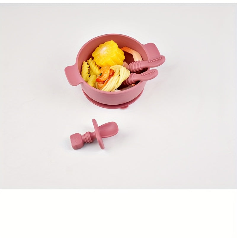 Cuillères et fourchettes en silicone pour bébé 0-3 ans — Monptitlou