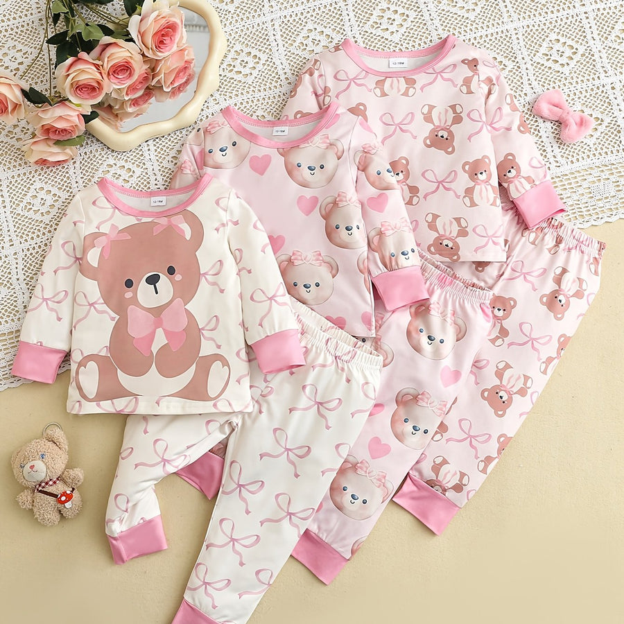 Ensemble de pyjama pour filles 6 pièces — Monptitlou