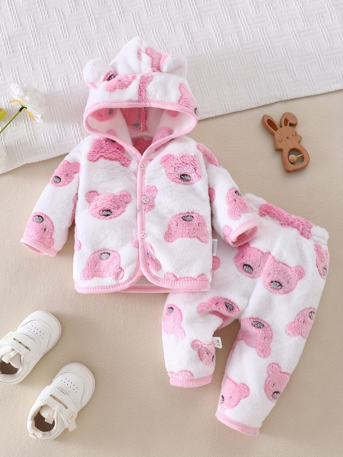 [Vêtements Noël bébé] Tenue Sherpa Ours Mignon pour Bébé Garçon — Monptitlou Image