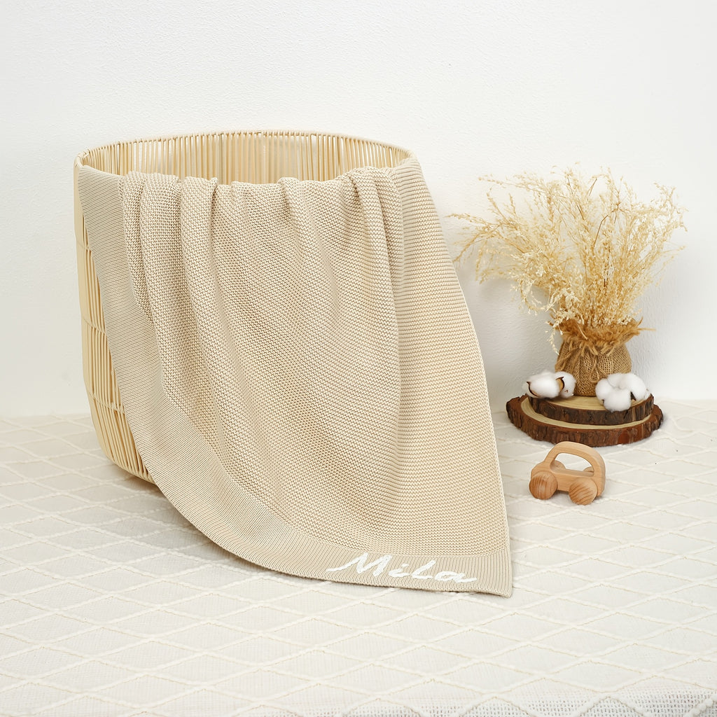 Couverture personnalisée pour bébé avec prénom, cadeau d'anniversaire — Monptitlou