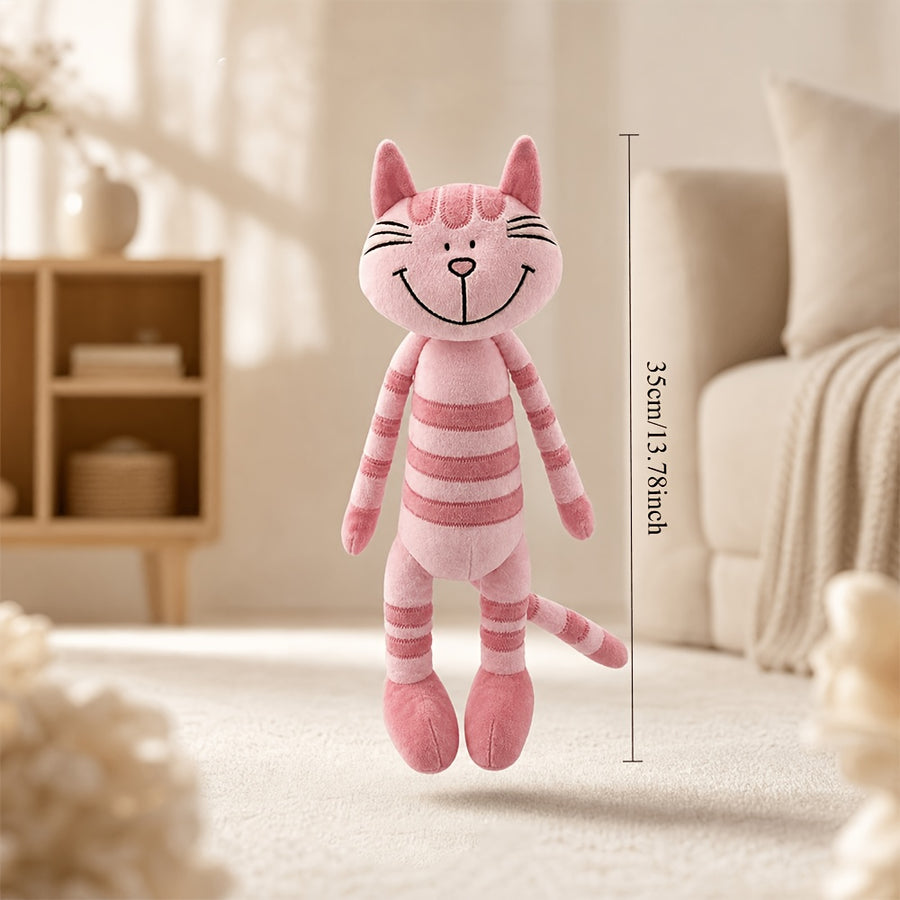 Poupée en peluche chaton rose guérisseur — Monptitlou