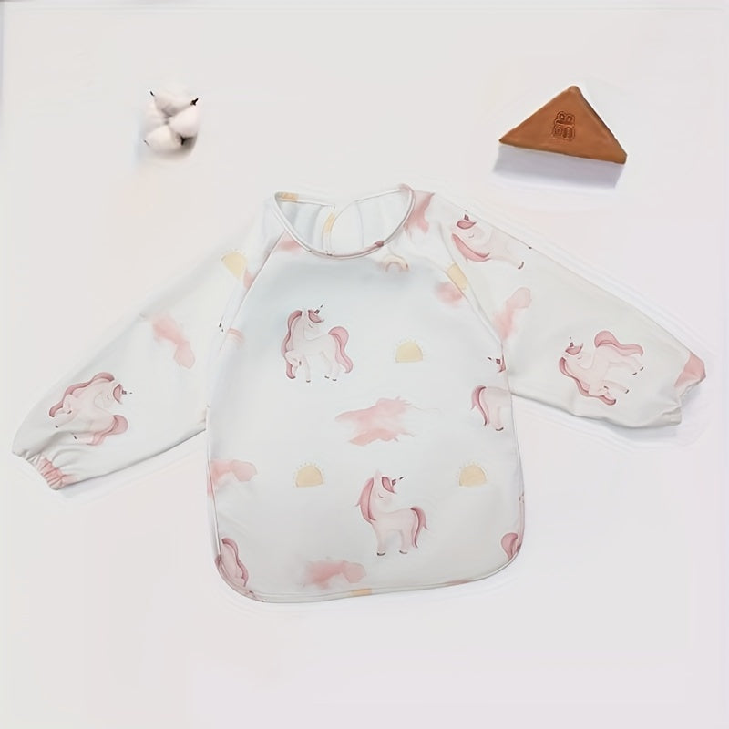 Tablier bavoir à manches longues pour enfants avec bavoir — Monptitlou