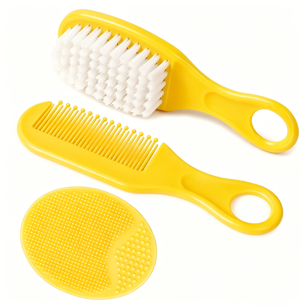 Peigne -croûtes de lait et brosse à poils souples pour nouveau-nés — Monptitlou Image