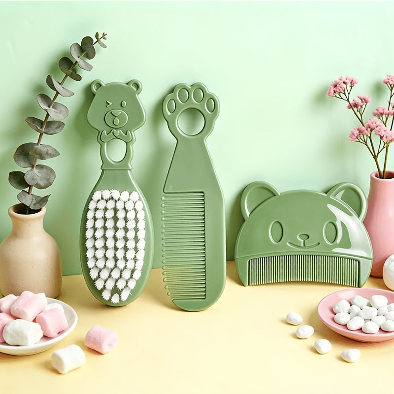 Brosse à cheveux bébé ours mignon — Monptitlou Image