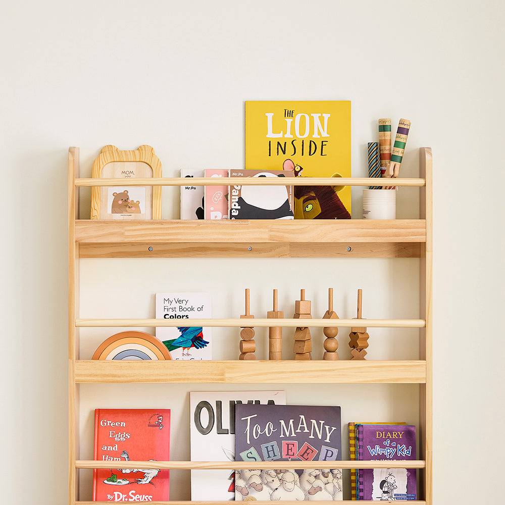 1 étagère pour enfants, étagère pour enfants, étagère à jouets
