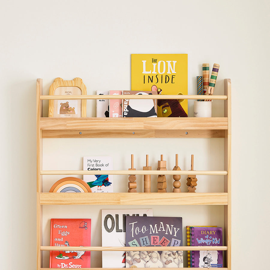 1 étagère pour enfants, étagère pour enfants, étagère à jouets
