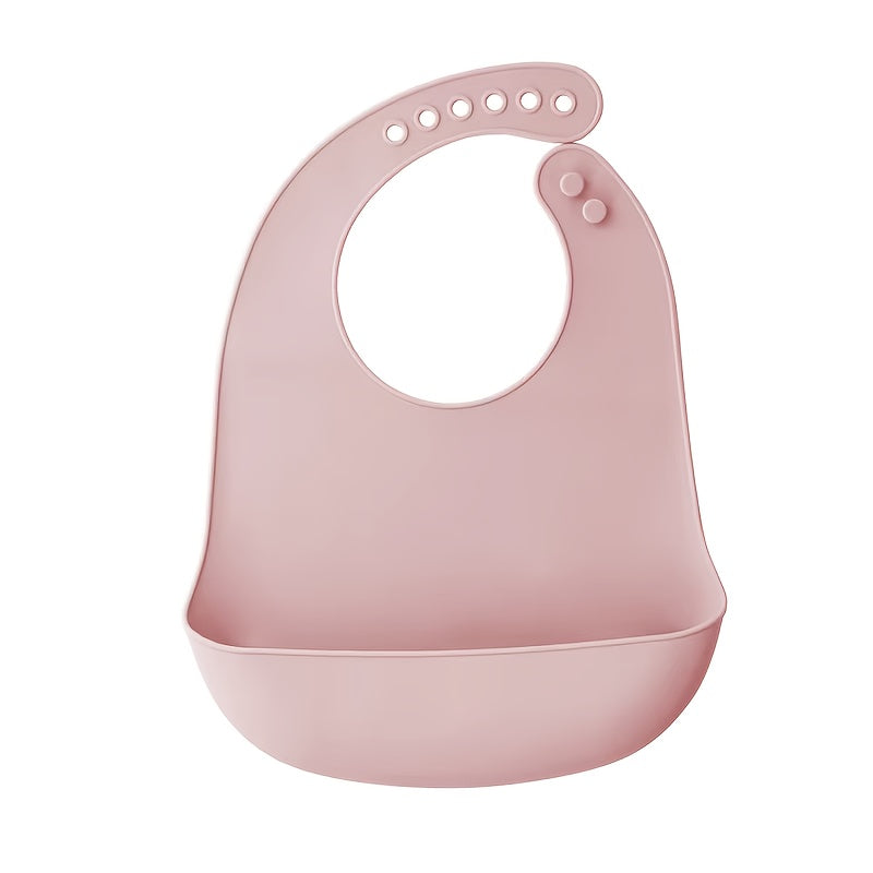 1 bavoir en silicone pour bébé, bavoir uni pour nourrisson — Monptitlou Image