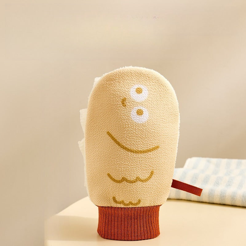 Gant de gommage de bain, Gant de toilette exfoliant pour la douche — Monptitlou Image