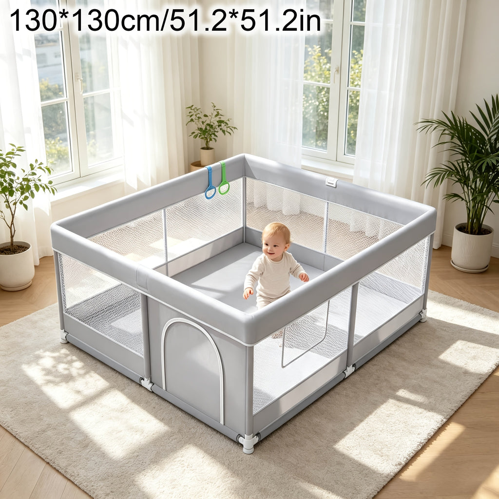 Parc pour bébé 127,0 x 127,0 cm, parcs de jeu pour bébés et tout-petits — Monptitlou