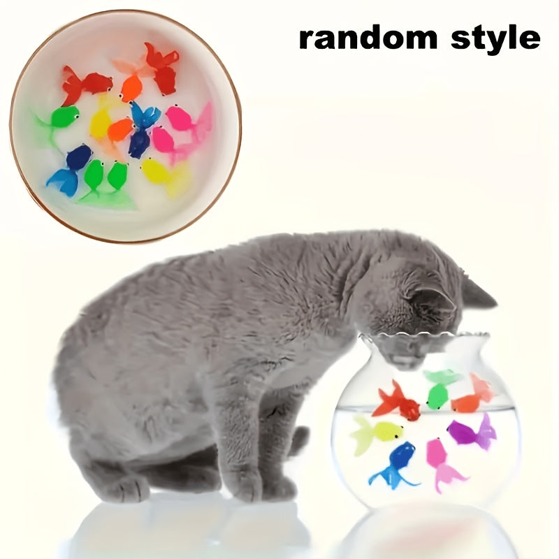 /16 pièces cadeau pour elle/lui, jouets poissons dorés flottants — Monptitlou
