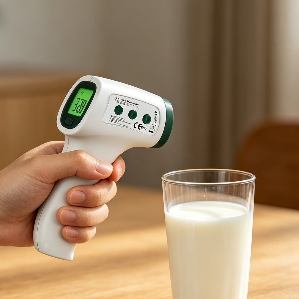 Thermomètre frontal et auriculaire sans contact, alarme de fièvre — Monptitlou