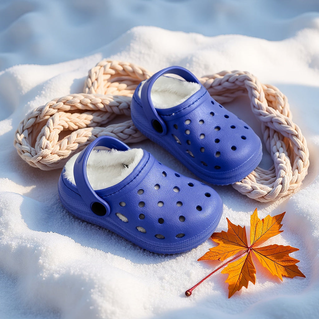 Chaussons à semelle plate, perforés, confortables — Monptitlou