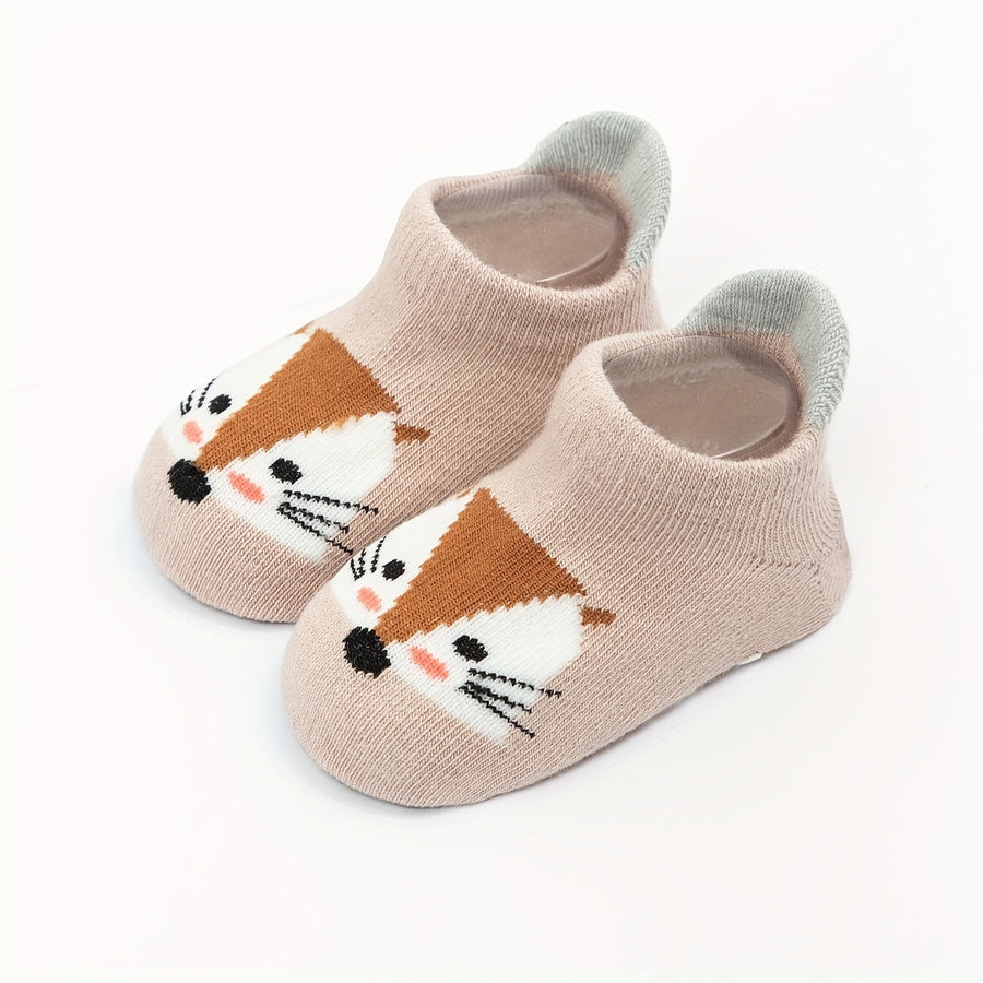 12 paires de chaussettes antidérapantes pour jeunes — Monptitlou