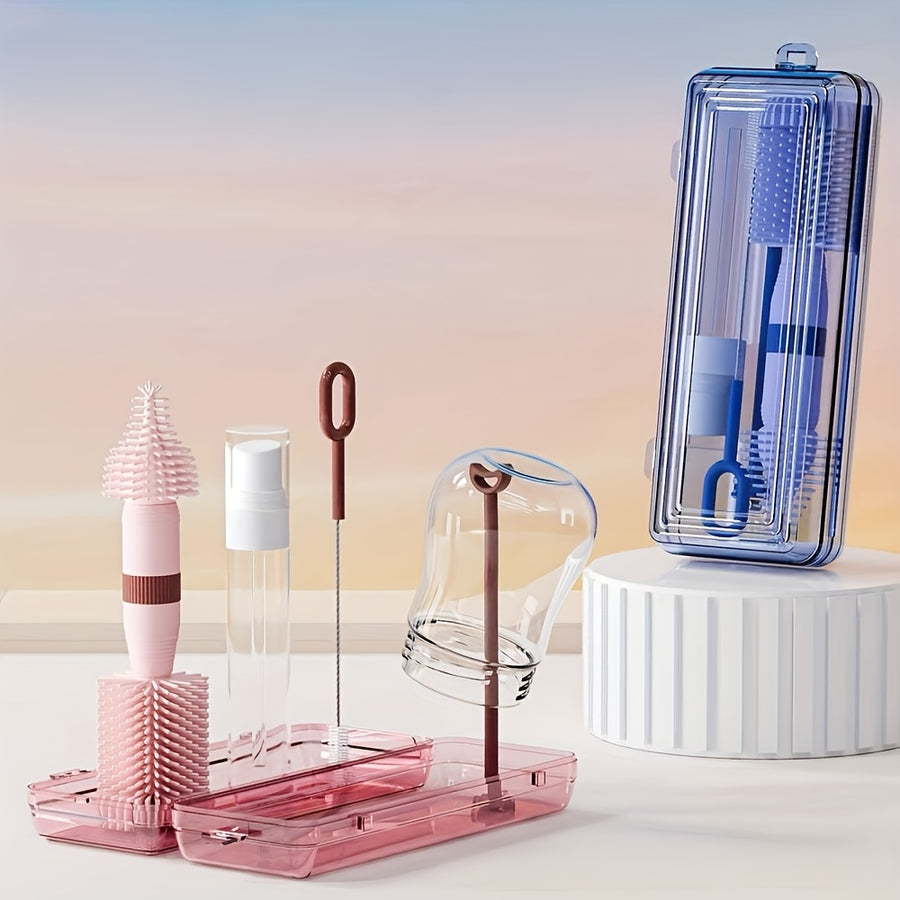 Brosses à bouteilles portables avec étui — Monptitlou