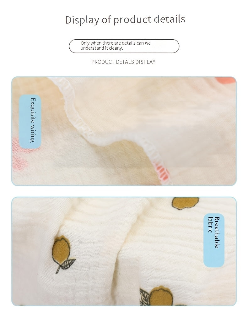 Lot de 2 langes bébé en double gaze absorbante — Monptitlou