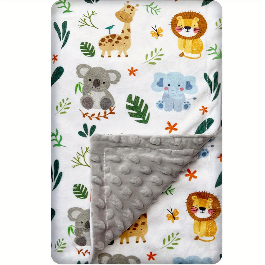 Couverture pour bébé garçon et fille, double épaisseur — Monptitlou